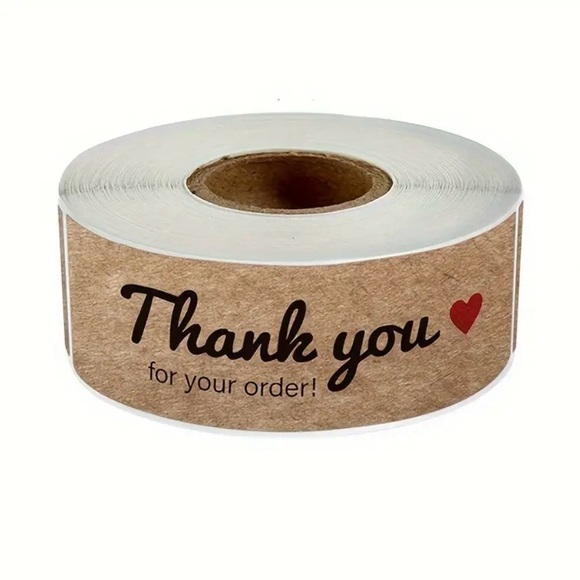 3 Rolls 120 Thank You Stickers - Picture 3 of 5